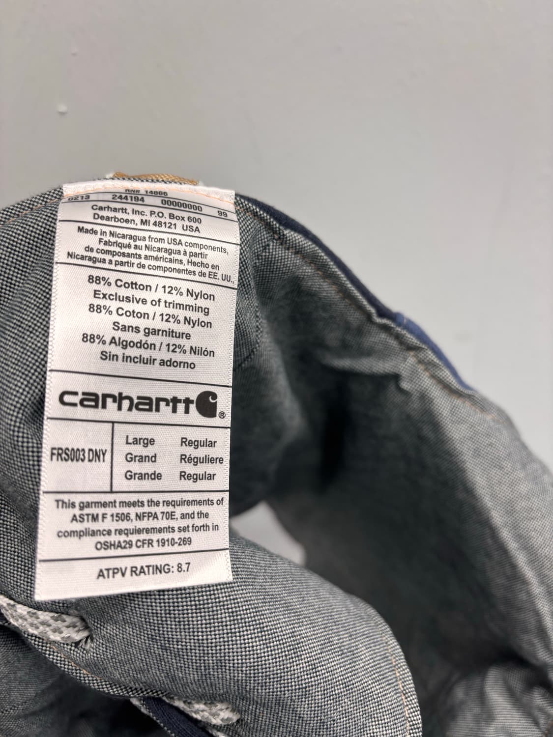 칼하트(Carhartt) 리워크 로고 코르셋 탑 상품이미지3