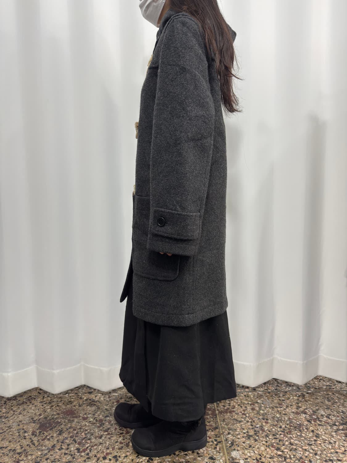 midwest homme duffle wool hood coat 상품이미지7