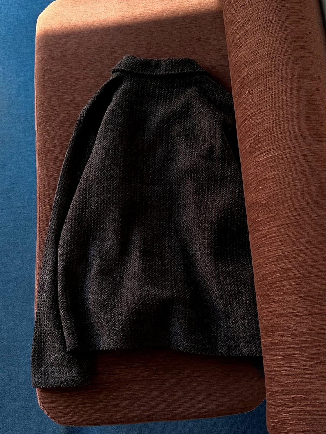 Inner fleece design knitted single jacke 상품이미지2