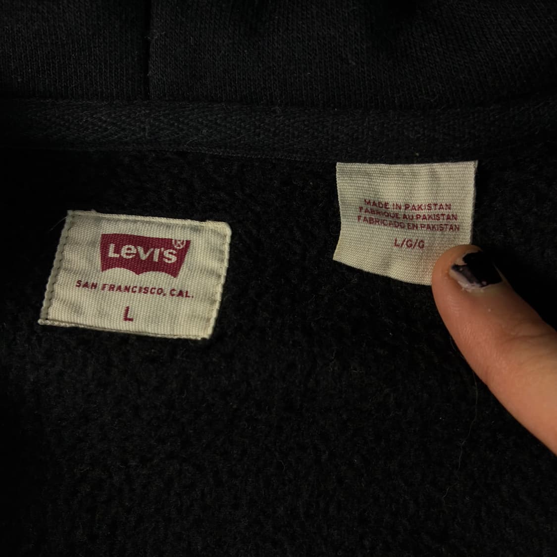 Levi's  리바이스 스펠아웃 아치로고 후드집업 상품이미지5