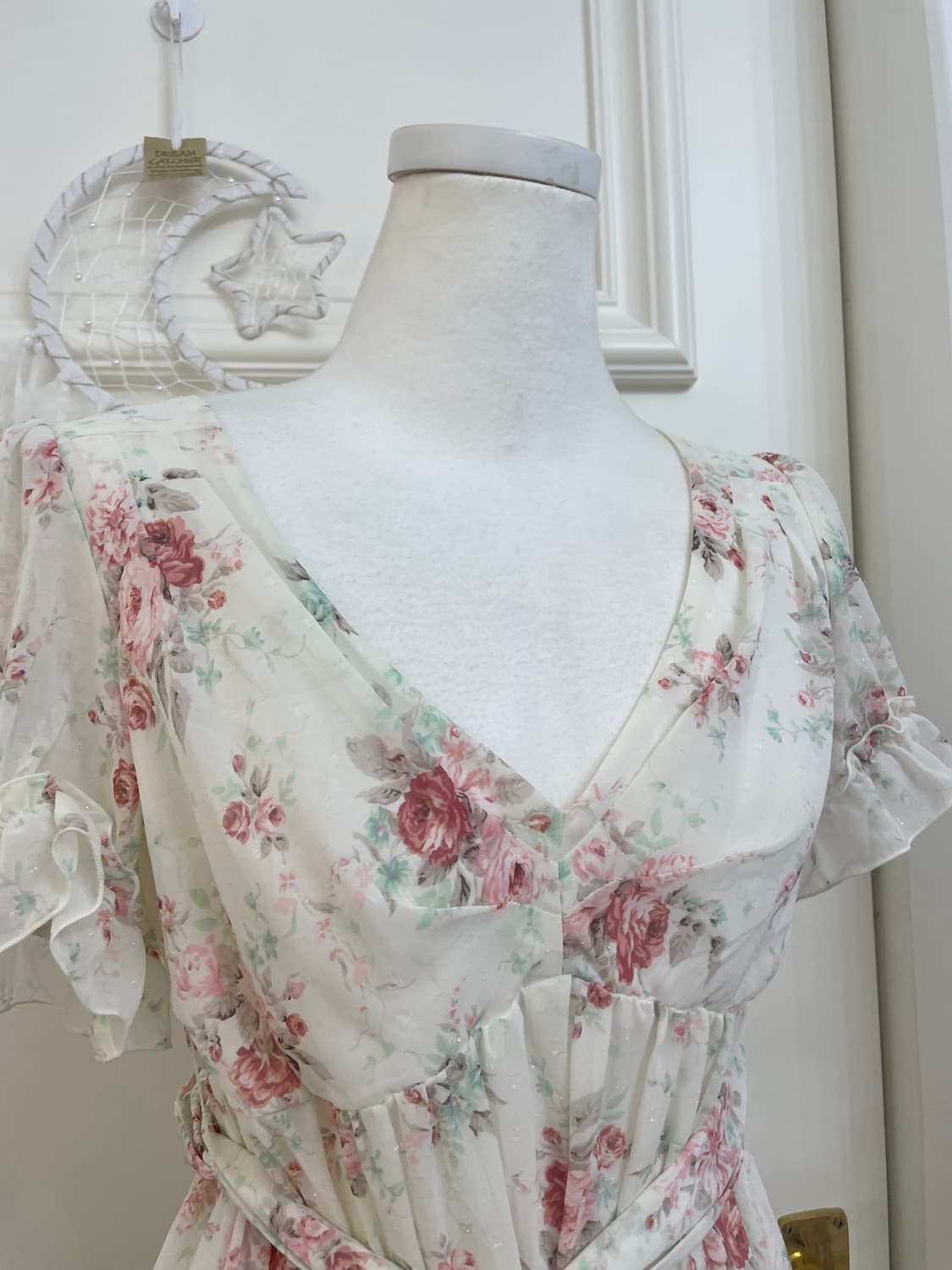 LEST ROSE white twinkle flower belt midi 상품이미지6