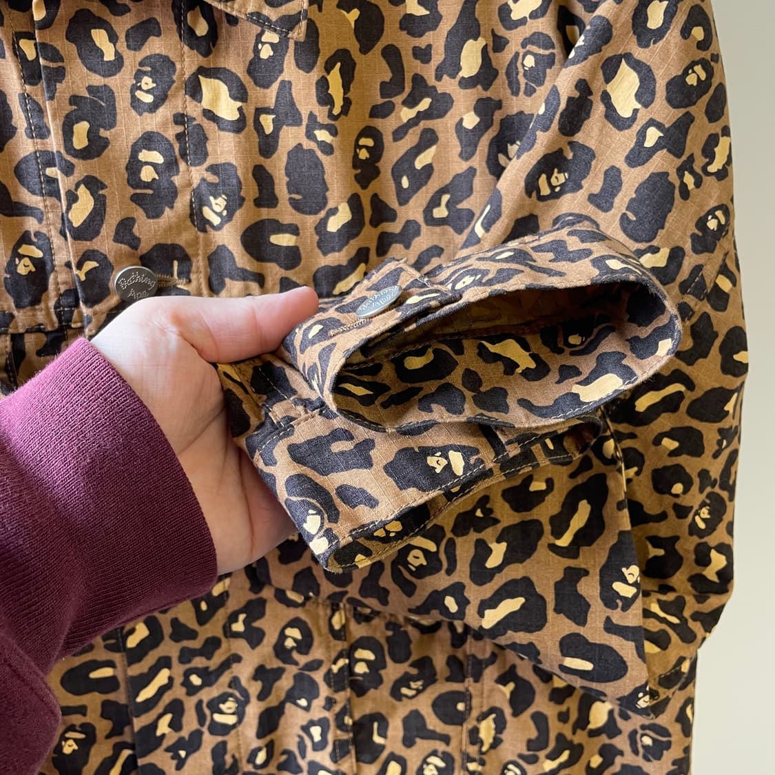 베이프 황계 레오파드 트러커 자켓 상품이미지5