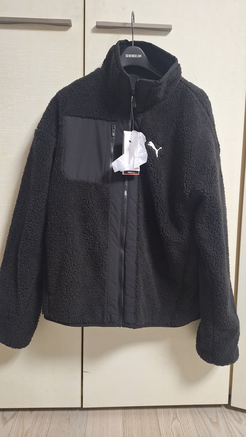 푸마 쉐르파 플리스 양면 자켓 블랙 새제품 상품이미지3