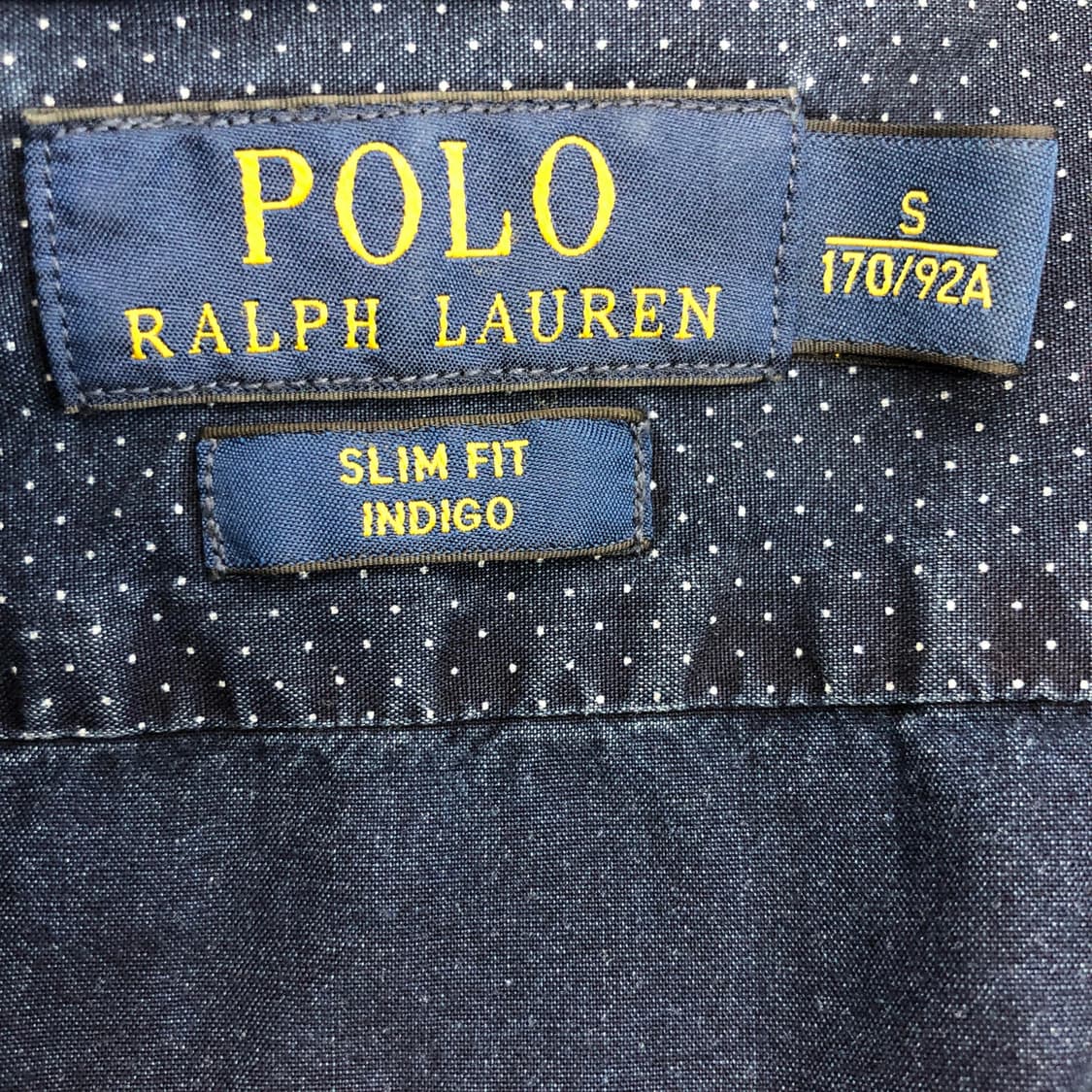 폴로 랄프로렌 상위라인 인디고셔츠 S 상품이미지5