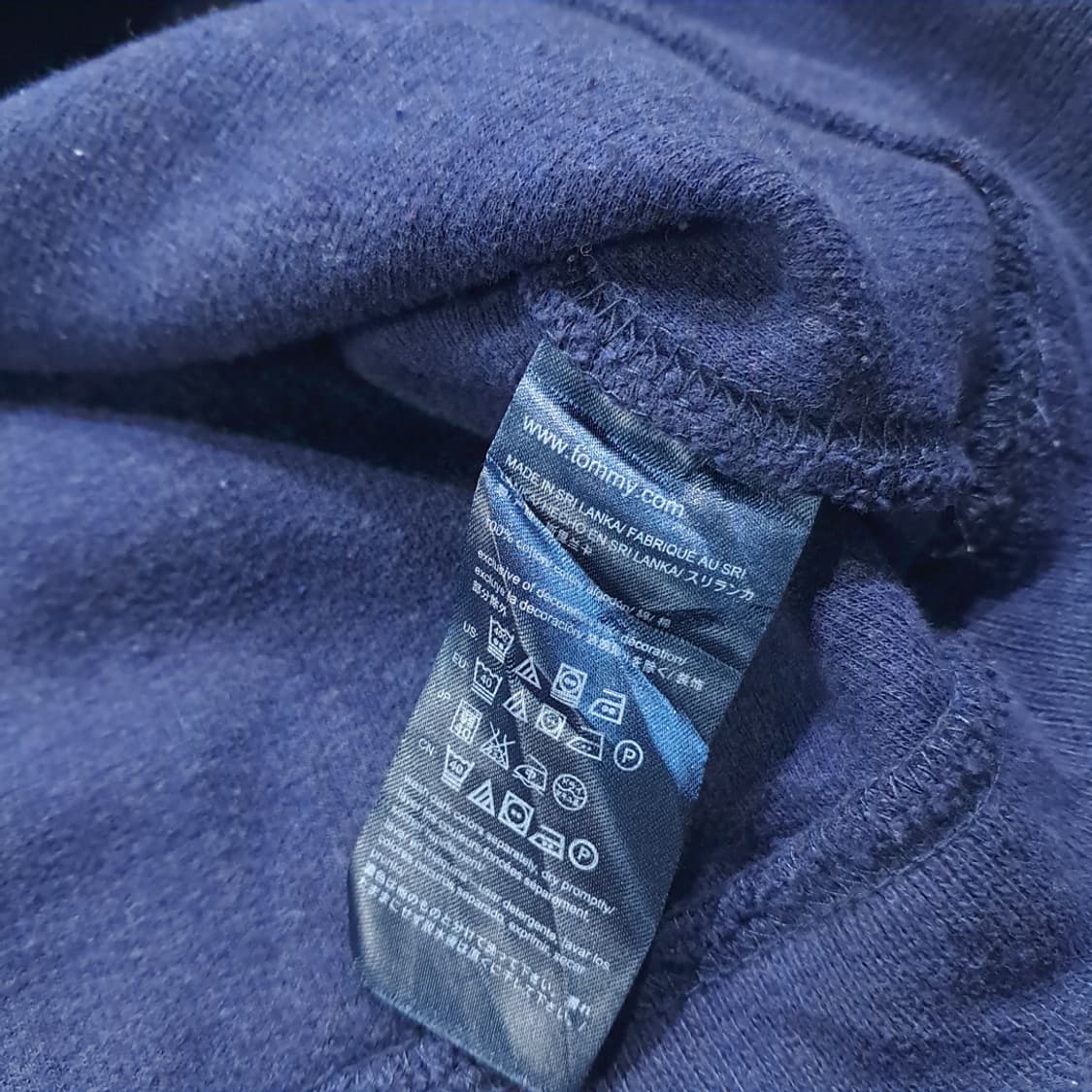 CL824 2XL 타미힐피거 00s 하프집업 네이비 니트 스웨터 상품이미지6