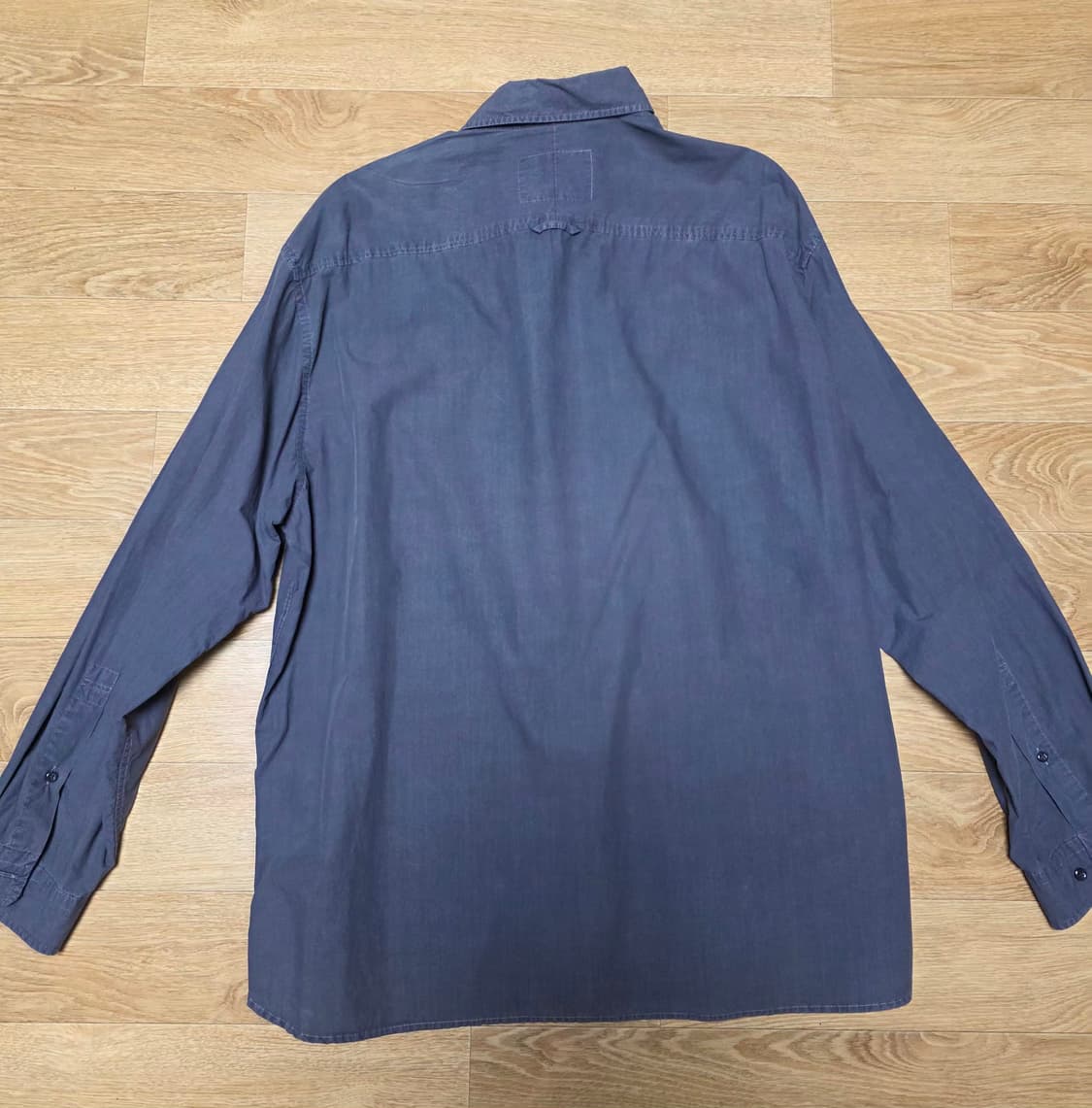 포터리 가먼트다이드 셔츠 차콜 2사이즈 상품이미지2