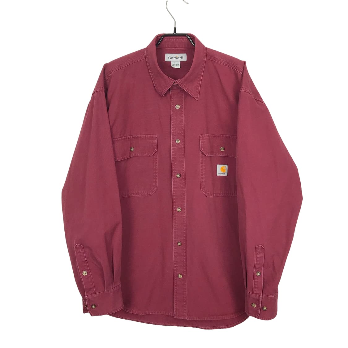 칼하트 Carhartt 투포켓 워크 셔츠 남방 와인색 남성XL 상품이미지1