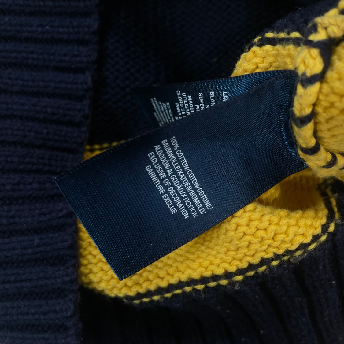 폴로 랄프로렌 포니 로고 스트라이프 하프 집업 니트 상품이미지5