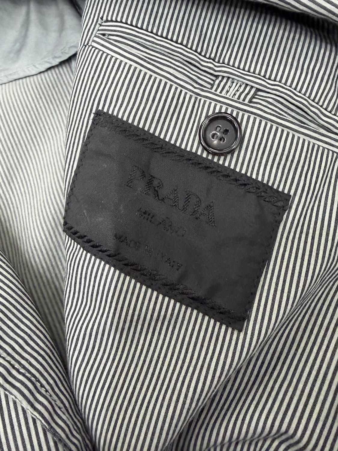 정품) 프라다 남성 스트라이프 패턴 남성 자켓 54(105) 상품이미지6