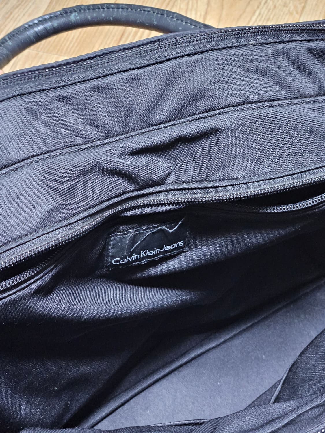 캘빈클라인 빈티지 레더 투웨이 백. 토트백 상품이미지4