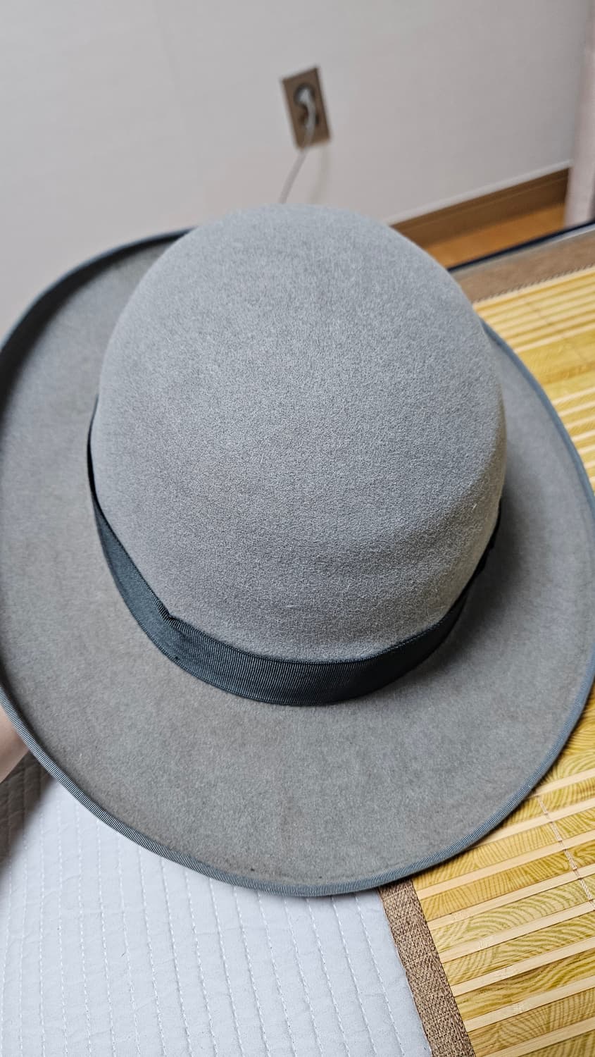 바르비지오 Barbisio 그레이 페도라 59 Large 상품이미지9