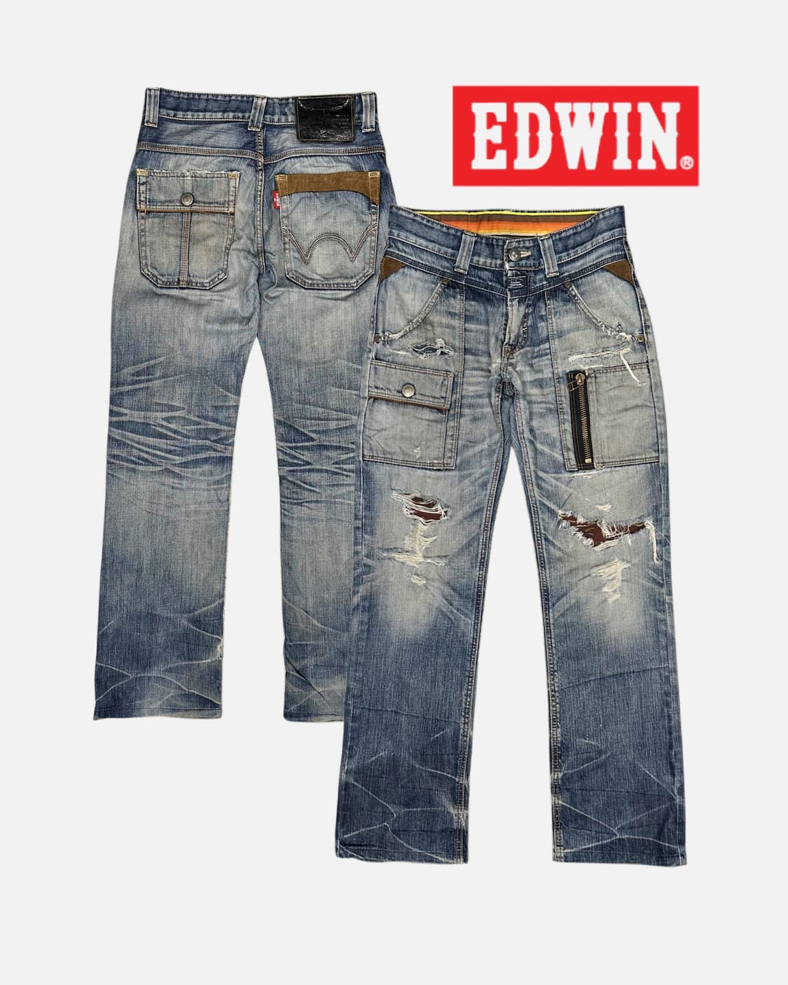 aging fade damage jean 상품이미지1
