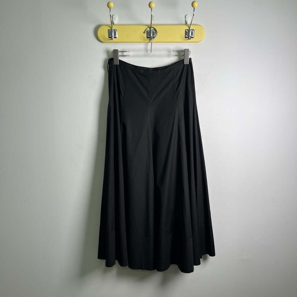 Agnes B 아네스 베 블랙 롱 플레어 스커트 36 상품이미지2