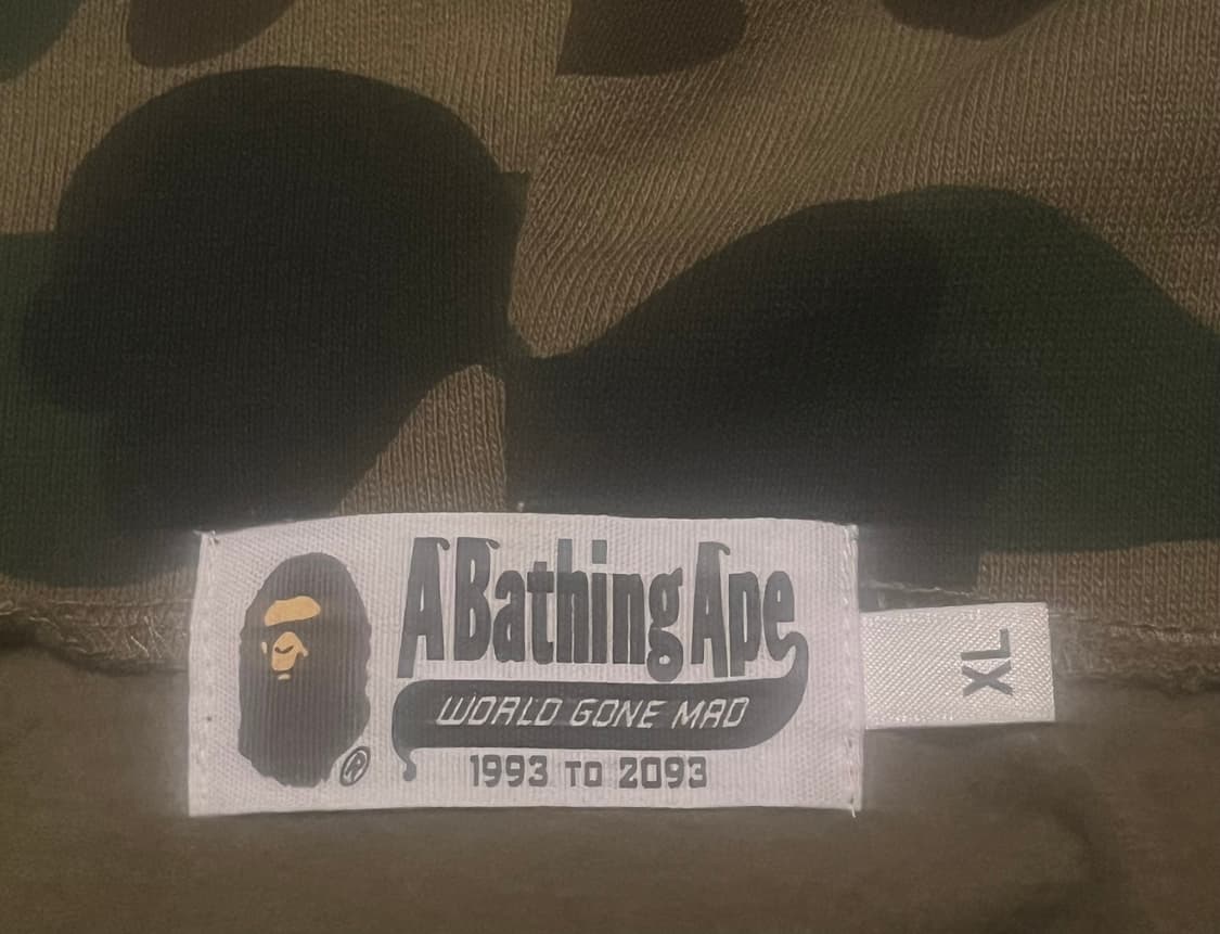 (XL) 베이프 퍼스트 카모 샤크 풀 집 후드집업 녹계 BAPE 상품이미지6