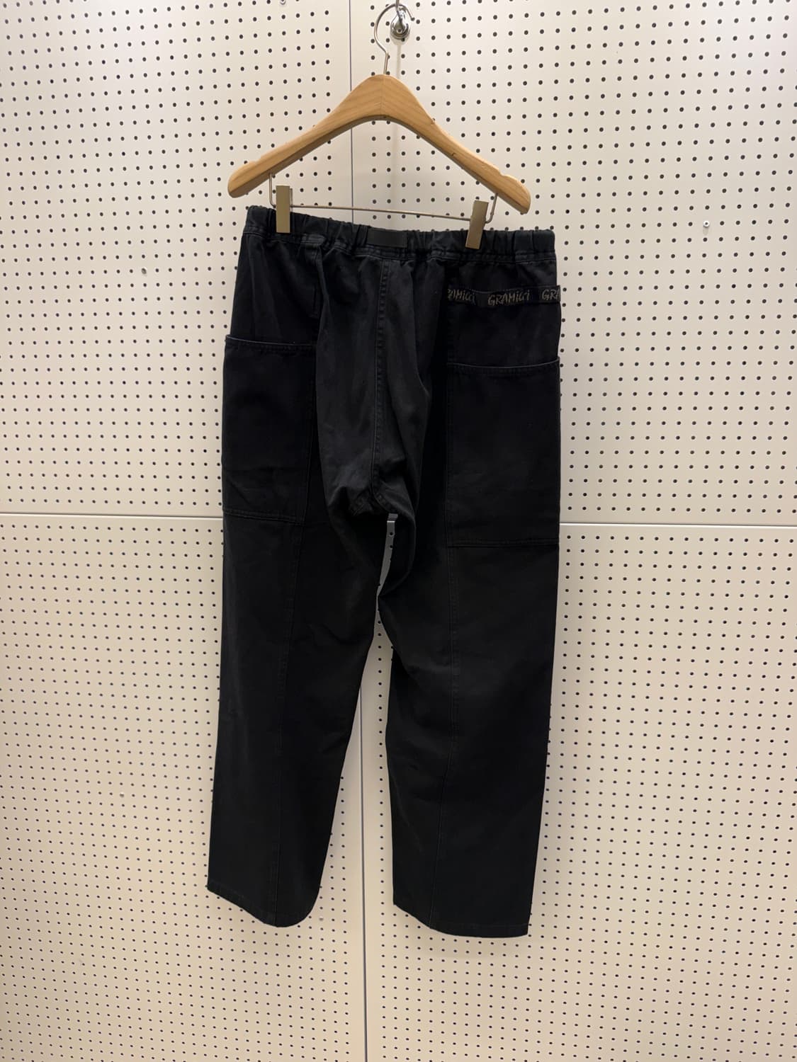 그라미치 블랙 와이드 팬츠 U1590 상품이미지4
