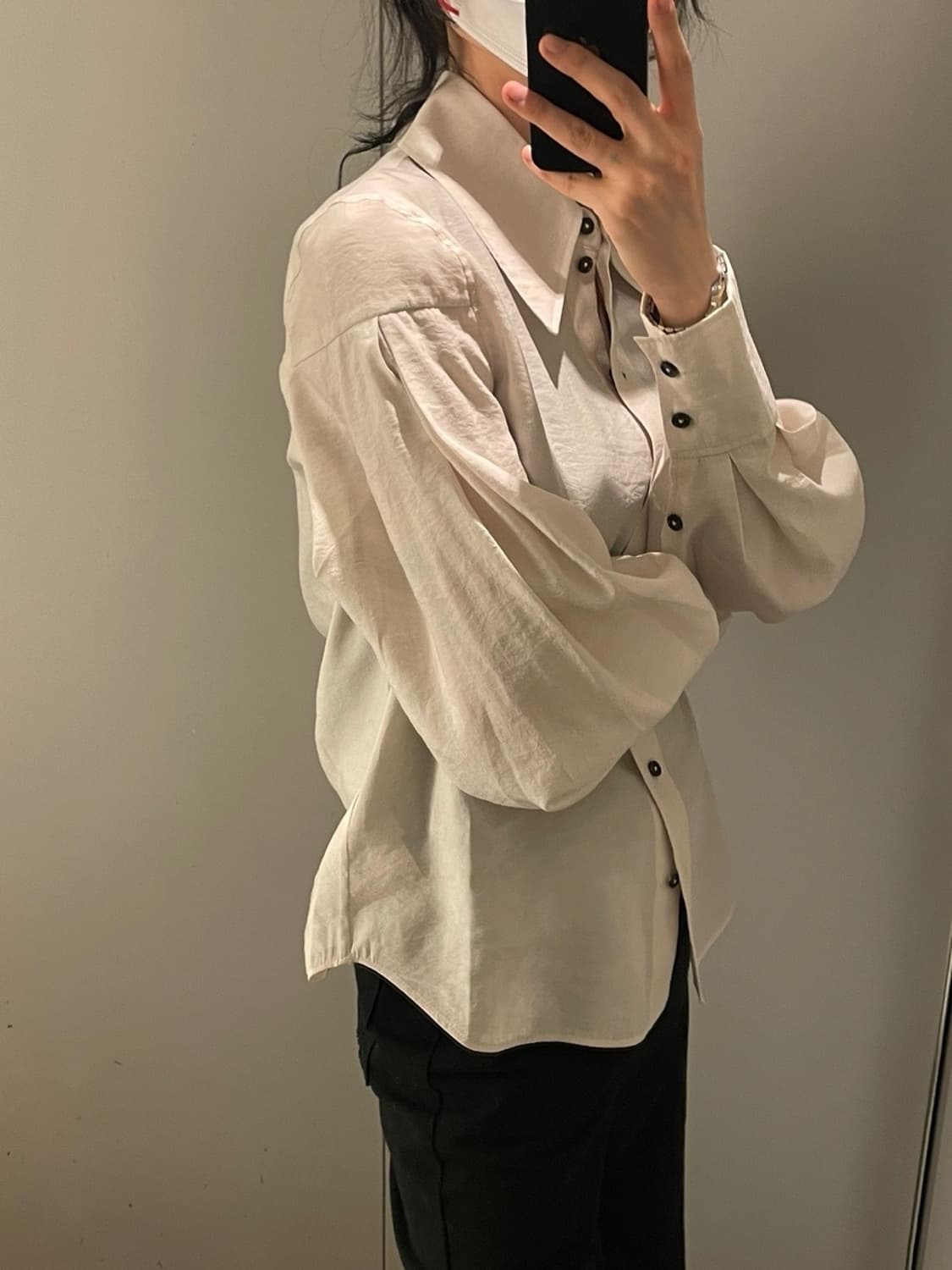 COS 코스 오버사이즈 카라 셔츠 상품이미지4