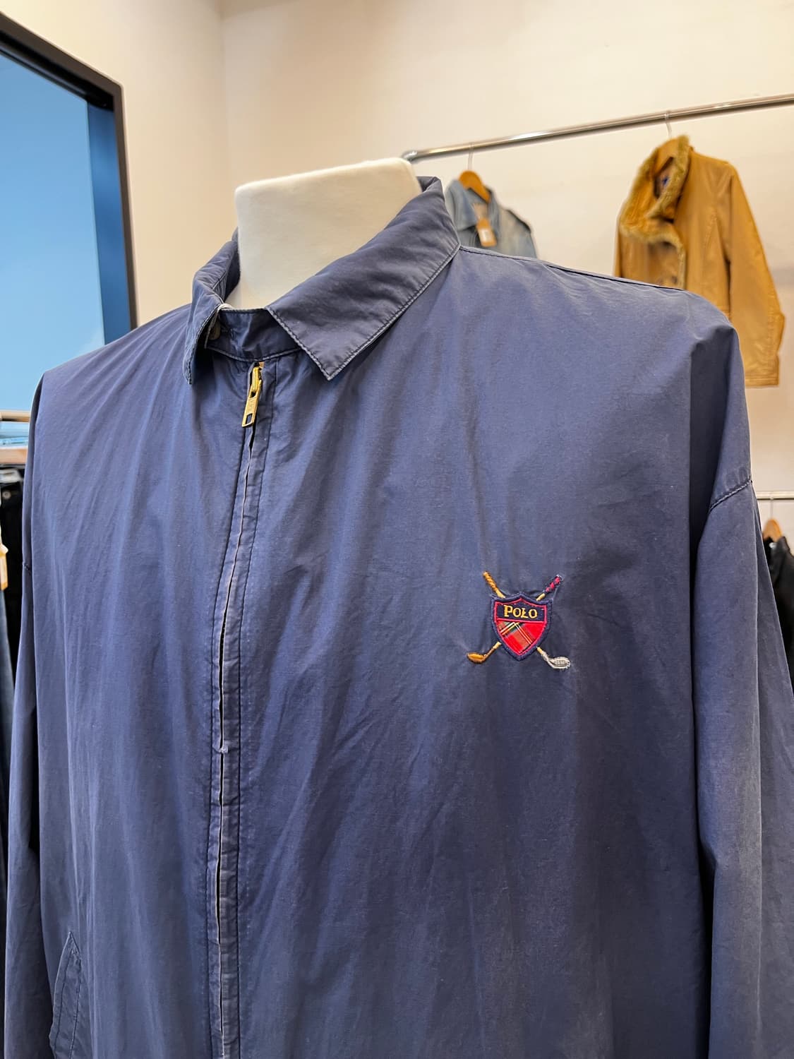 90's 폴로 랄프 로렌 라이트 스윙탑 블루종 자켓 상품이미지3