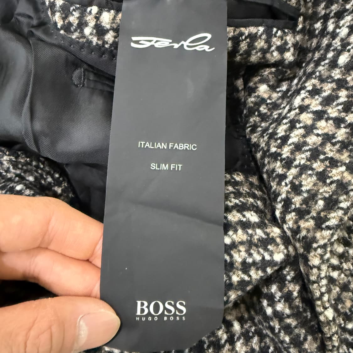 34 휴고보스 롱 체크 코트 0130T1 상품이미지3