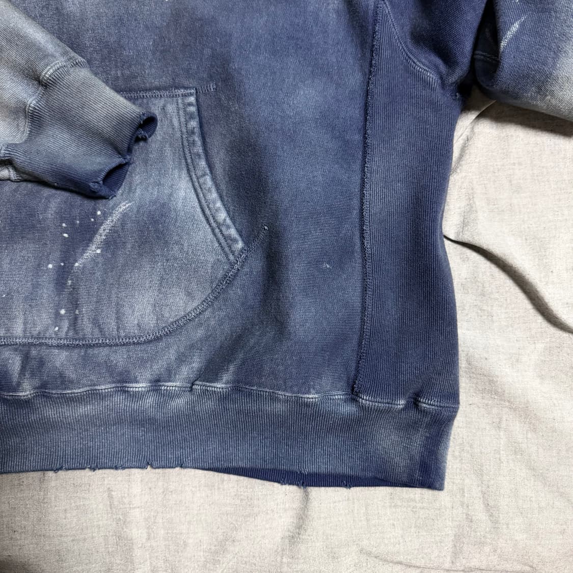 [XL] 바우와우 재팬 데미지 후드 - 네이비 상품이미지5