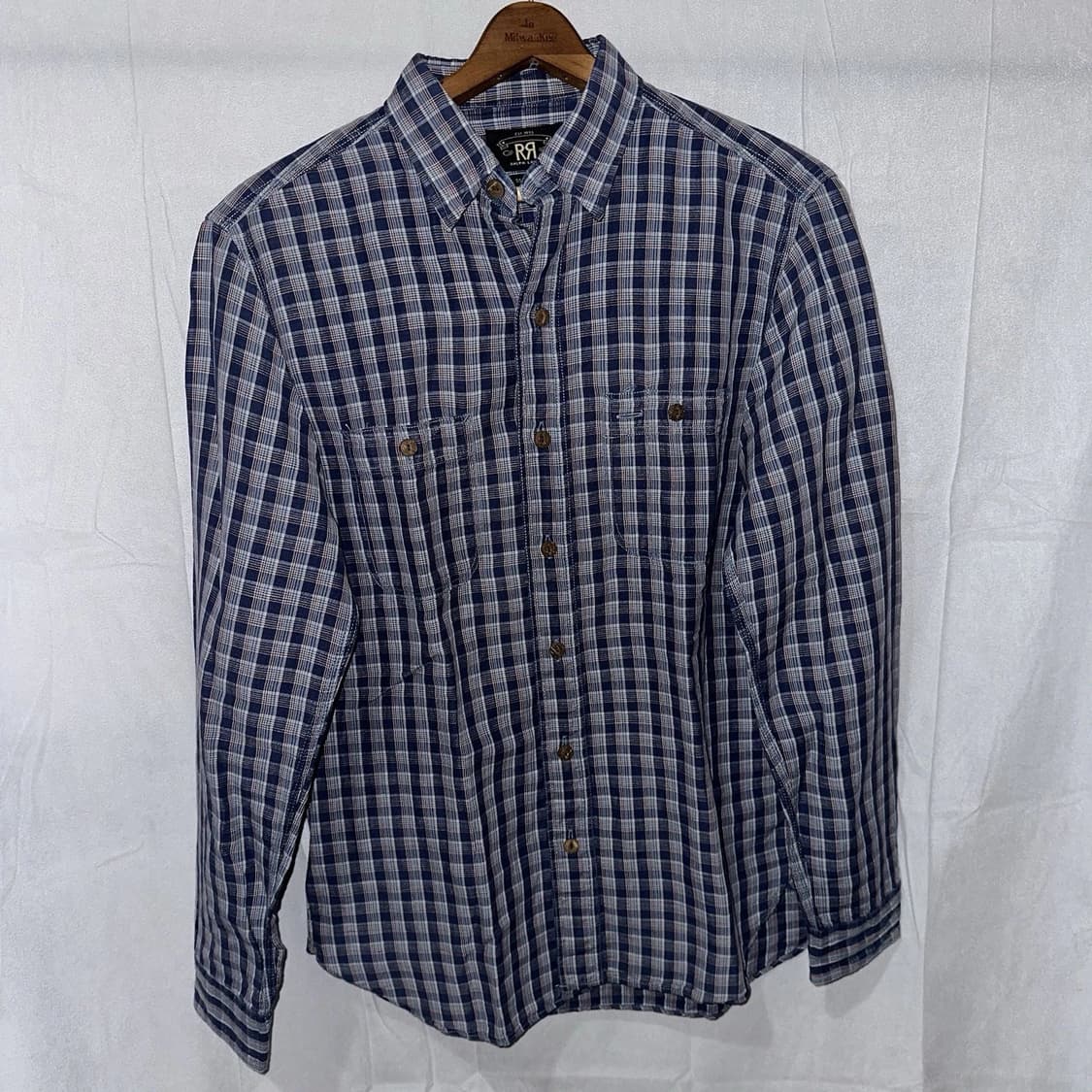 RRL 더블알엘 코튼 린넨 워크셔츠 블루 상품이미지1