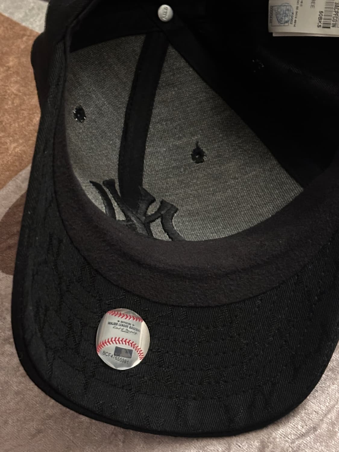 뉴에라 NY 캡 모자 블랙 새상품 상품이미지4