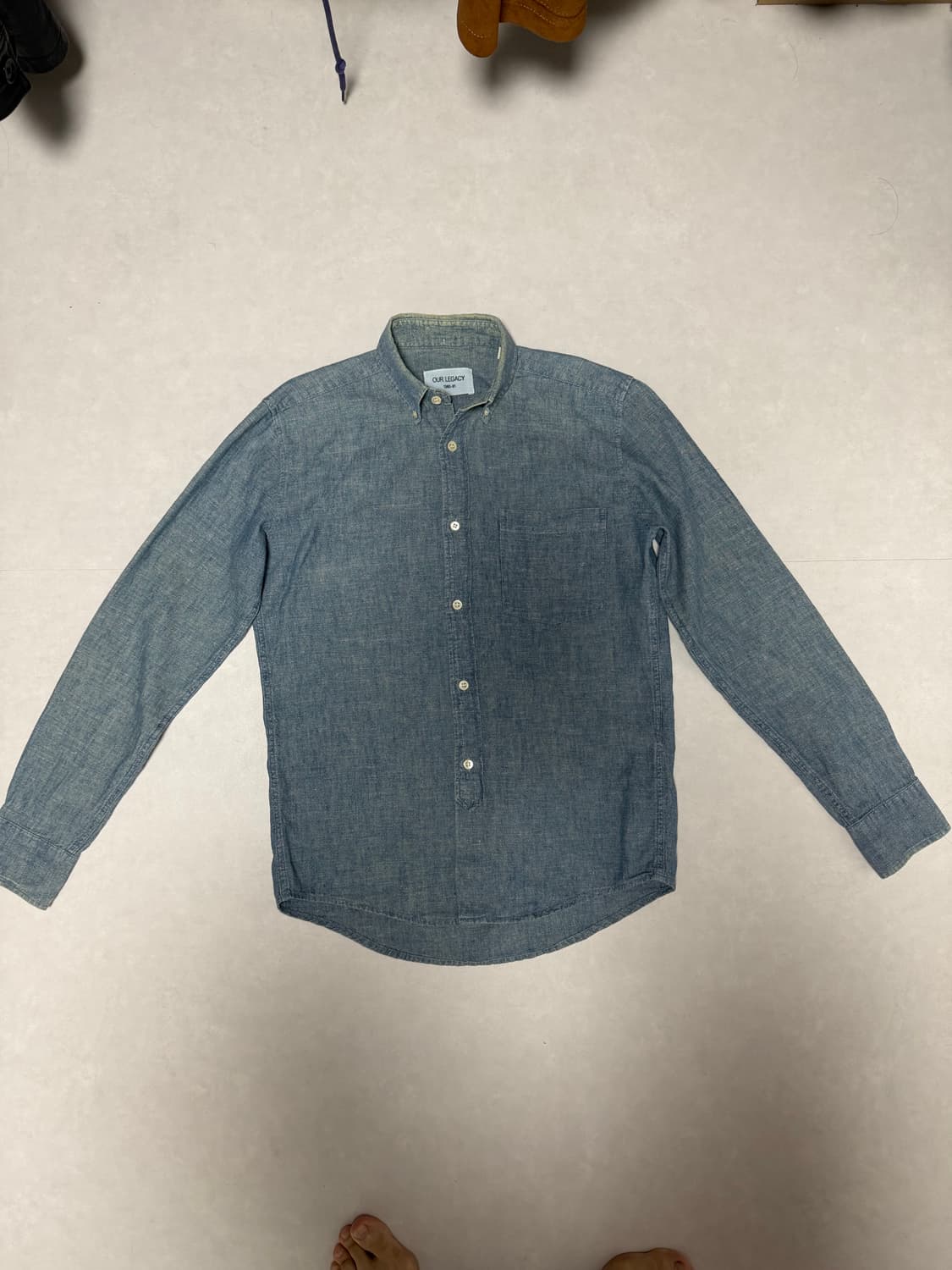 OUR LEGACY 아워레가시 햄프 코튼 셔츠 xs 44 상품이미지1