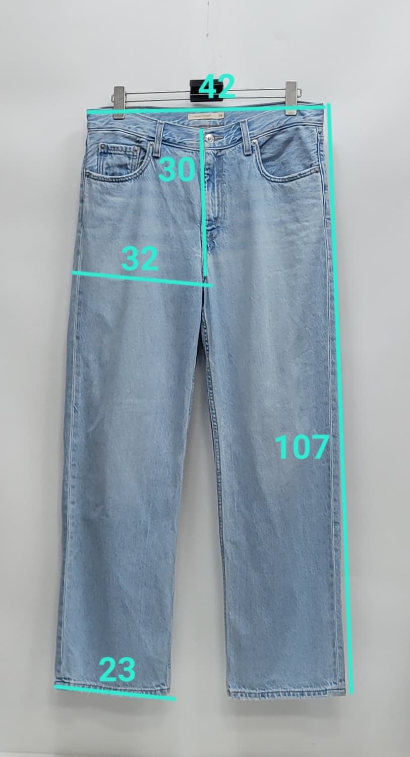 LEVI'S 20FW 프리미엄 루즈 스트레이트핏 청바지 / 여 28 연청 상품이미지10
