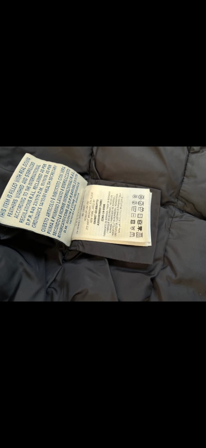 몽클레어 여성 가벳 패딩 네이비 상품이미지4