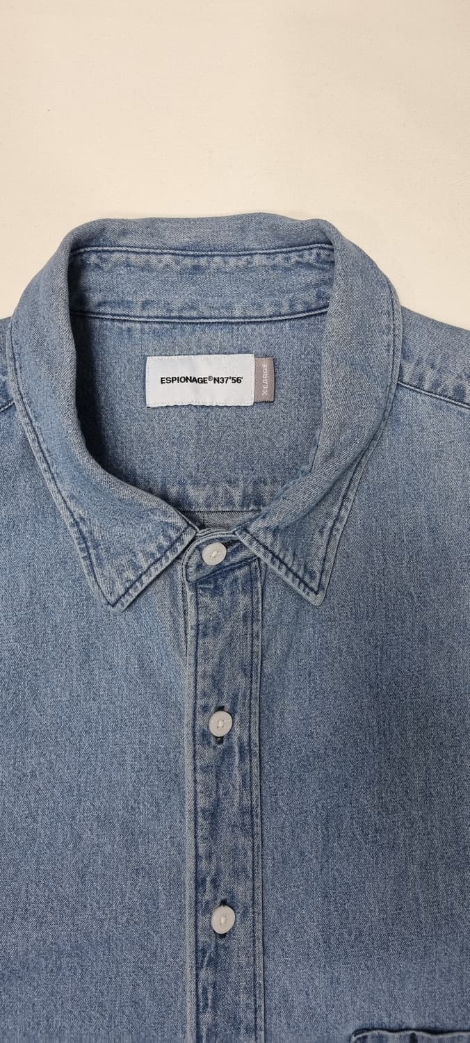 에스피오나지 인디고 워시드 워버핏 셔츠 XL _ 남성 상품이미지9