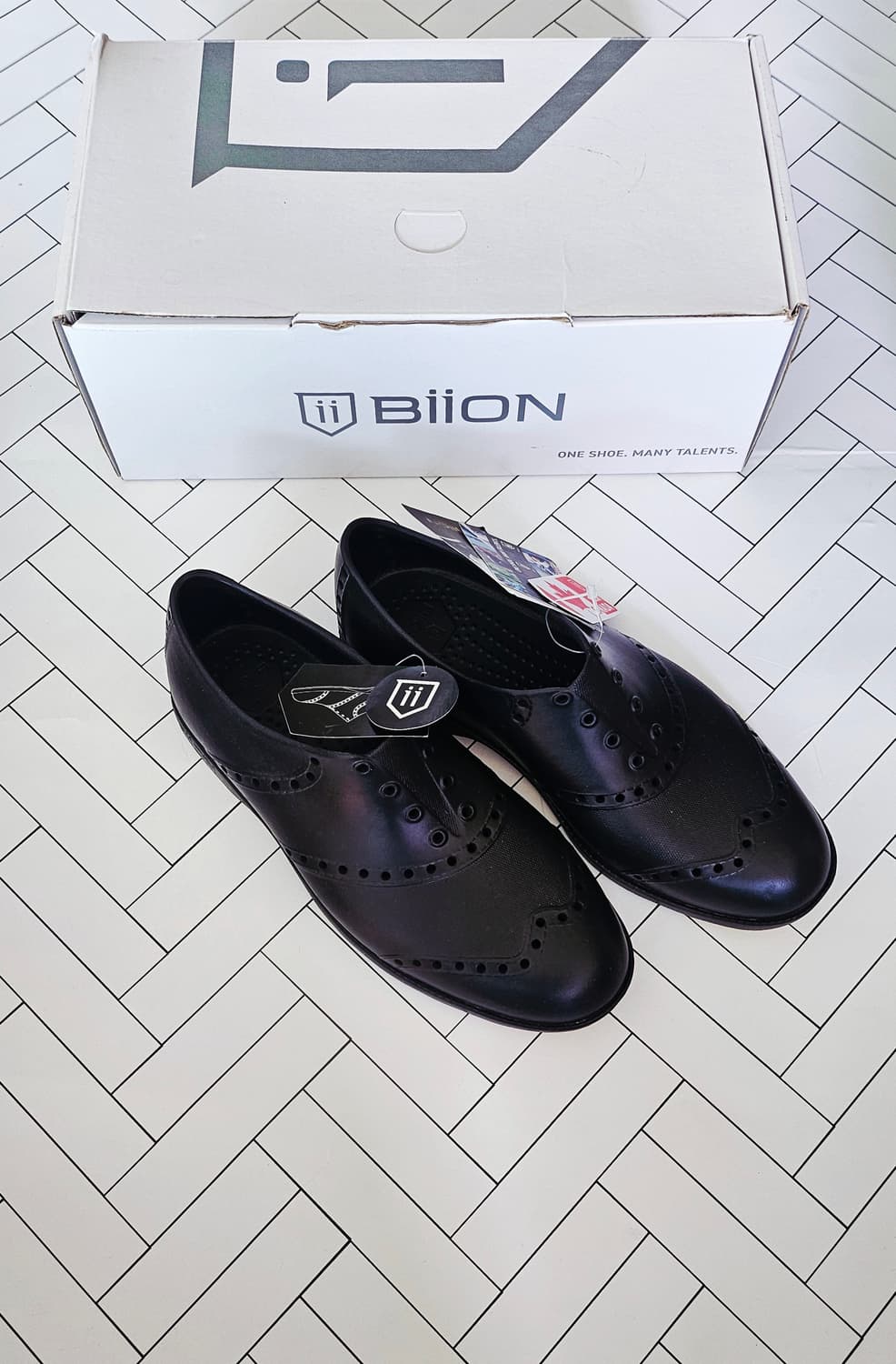 (미착용새상품)비온(BiiON) 클래식 옥스퍼드 블랙 M5/W7 240 상품이미지7