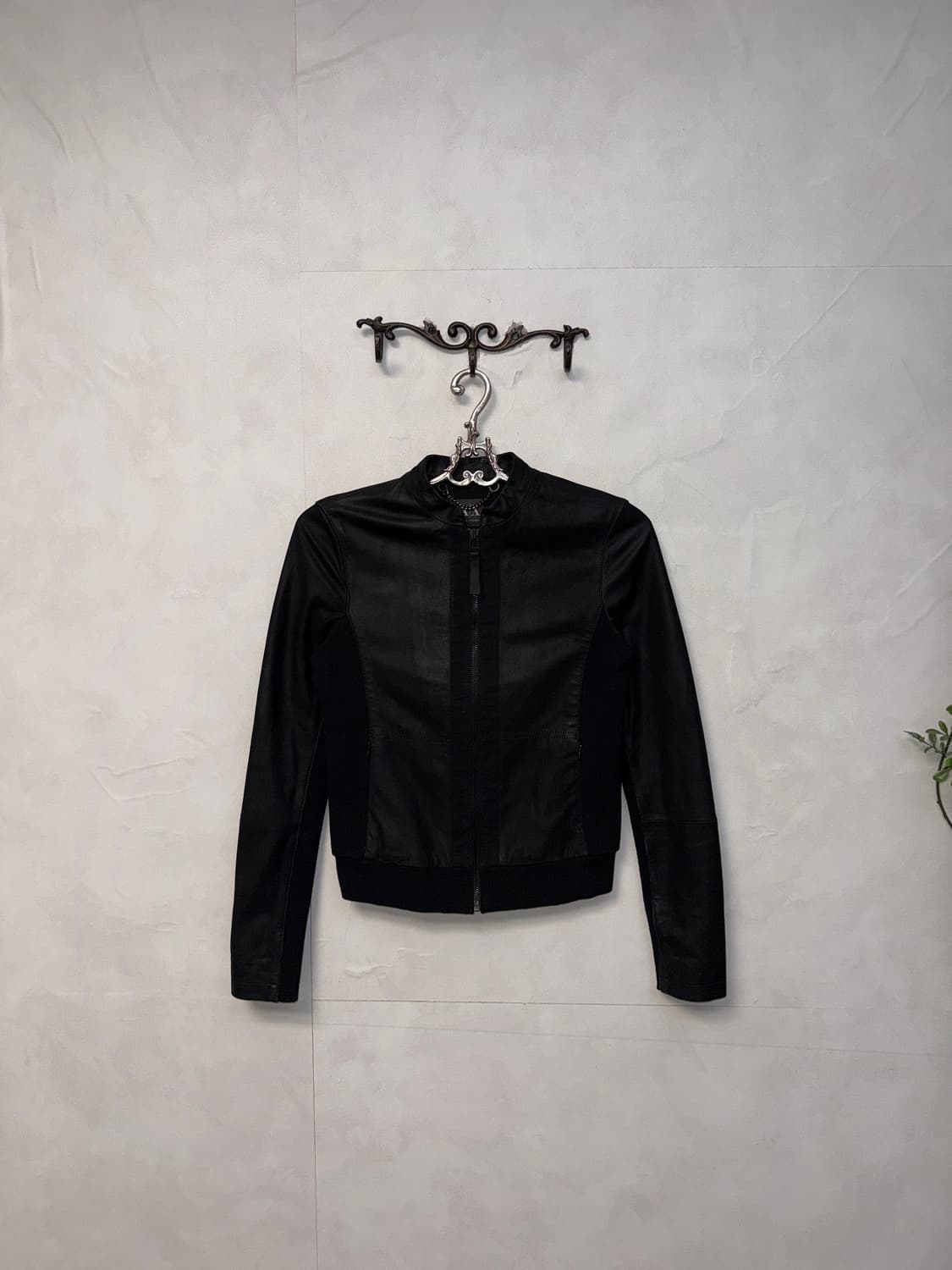 Armani Exchange black goat skin zipup 상품이미지2