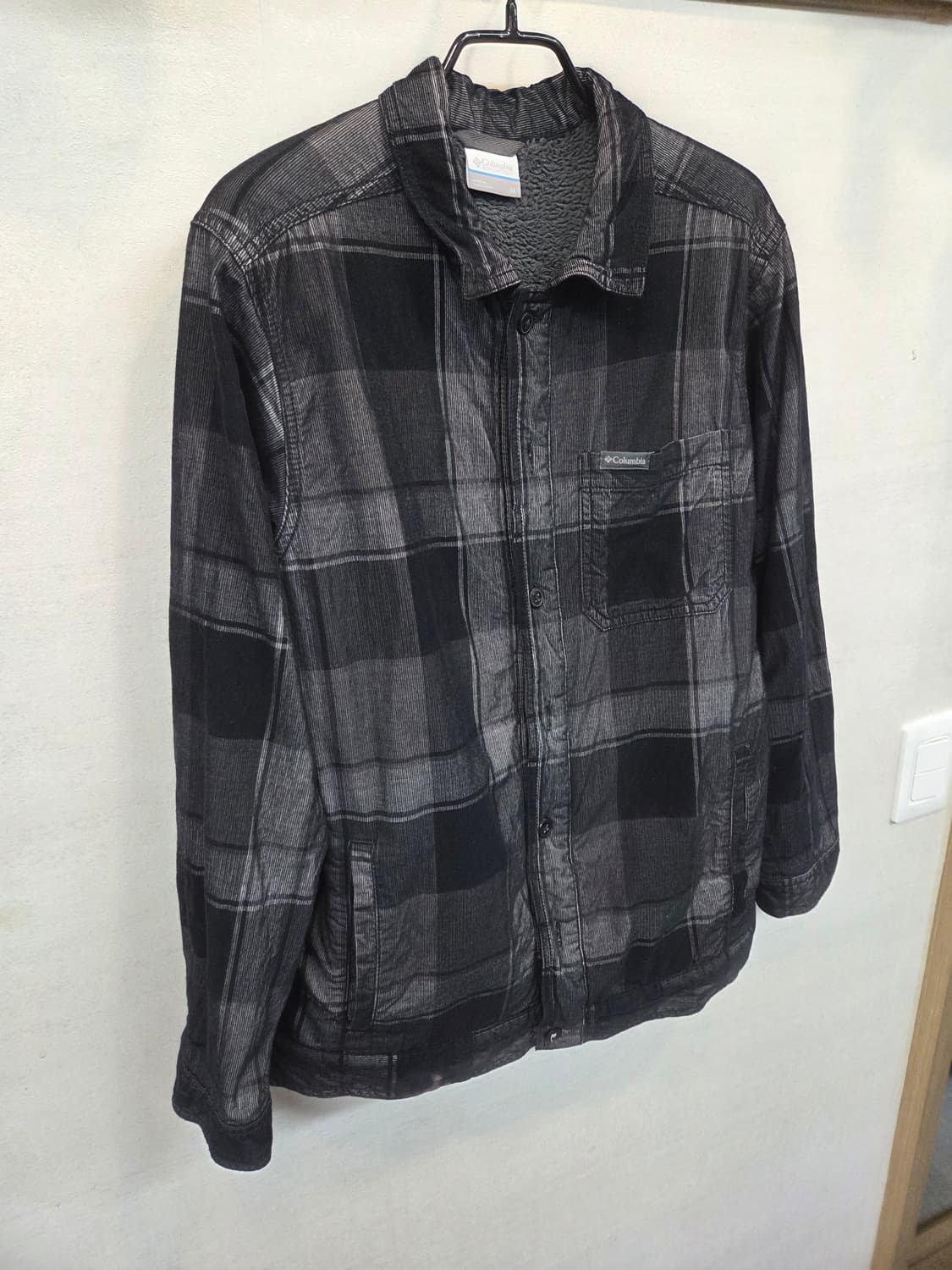 컬럼비아 안감플리스 체크 셔츠자켓 m 상품이미지7