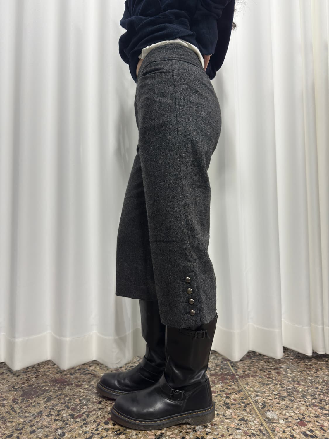 comme ca ism design wool half pants 상품이미지5