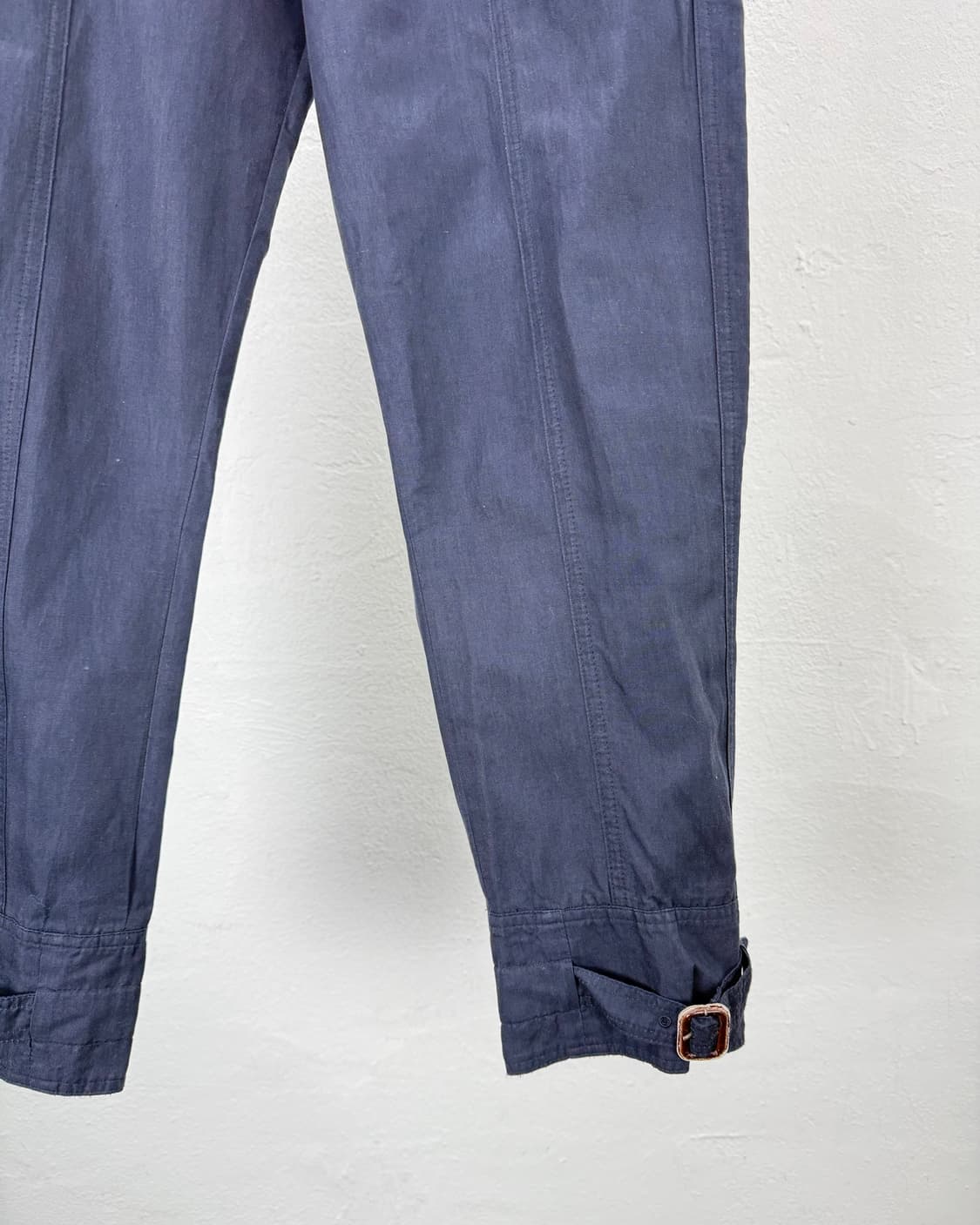 드리스 반 노튼 네이비 본디지 치노 코튼 팬츠 상품이미지5