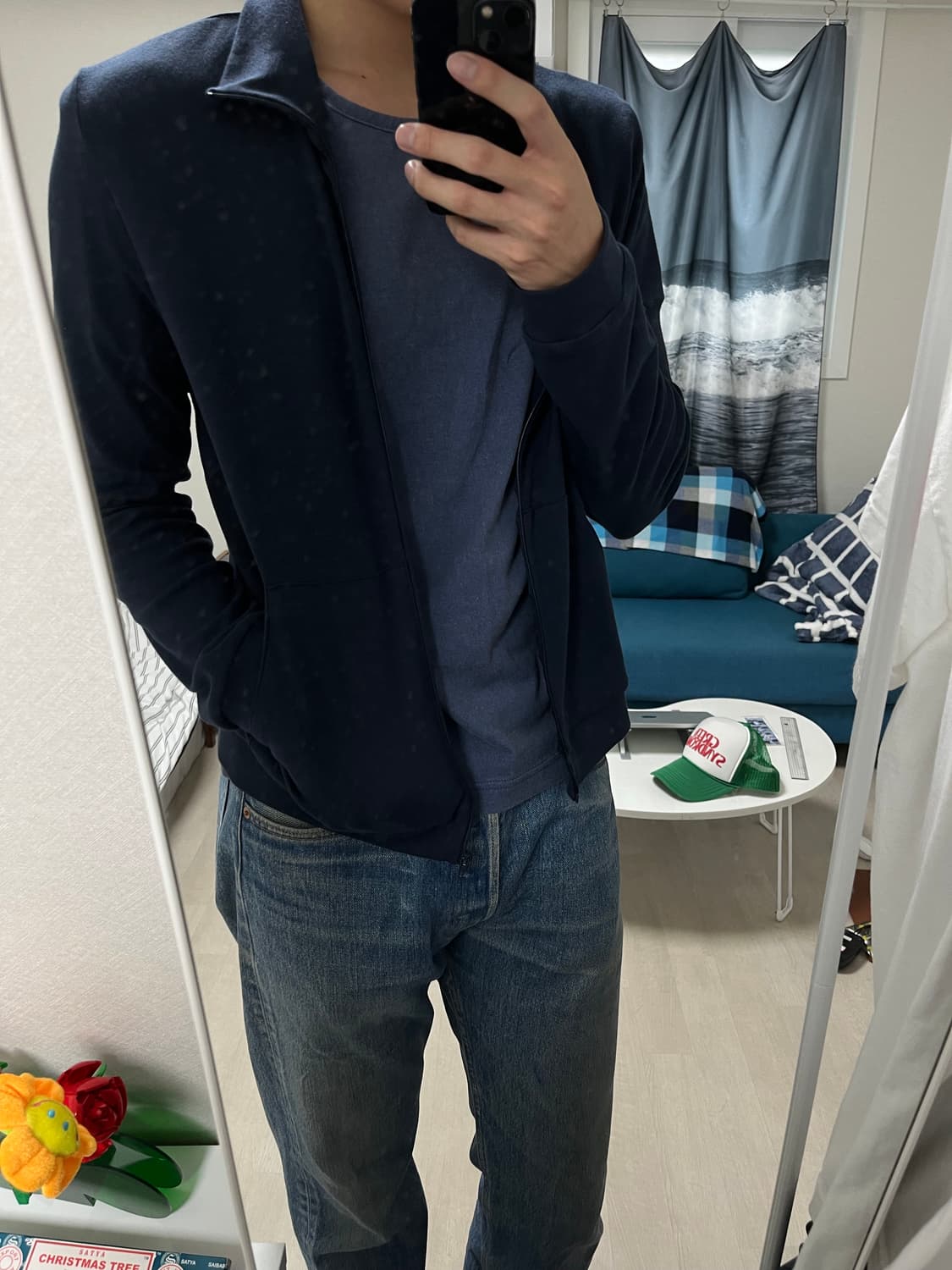 mudule neck zip night  상품이미지2