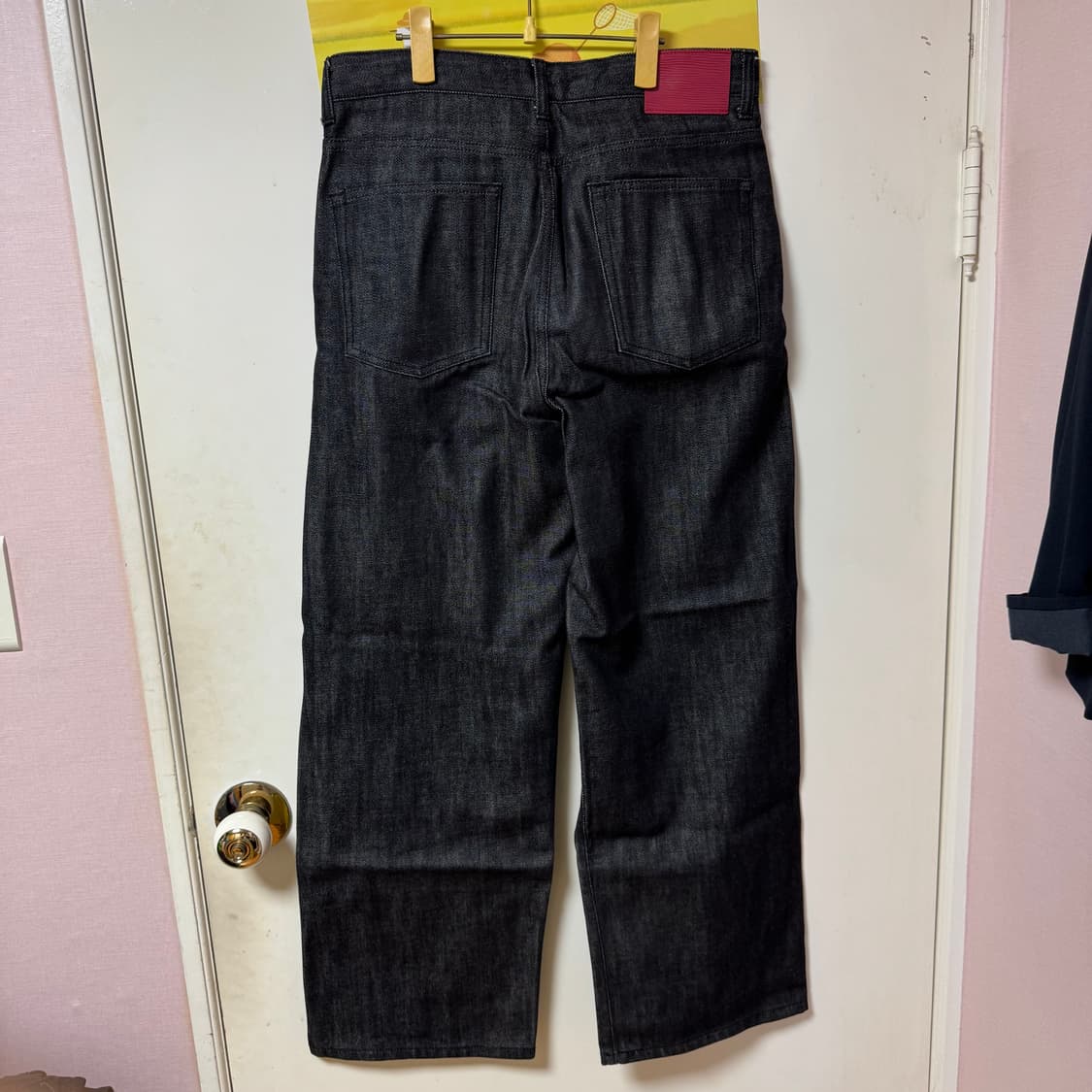 포트너스 투턱 와이드 블랙진 M사이즈 상품이미지6