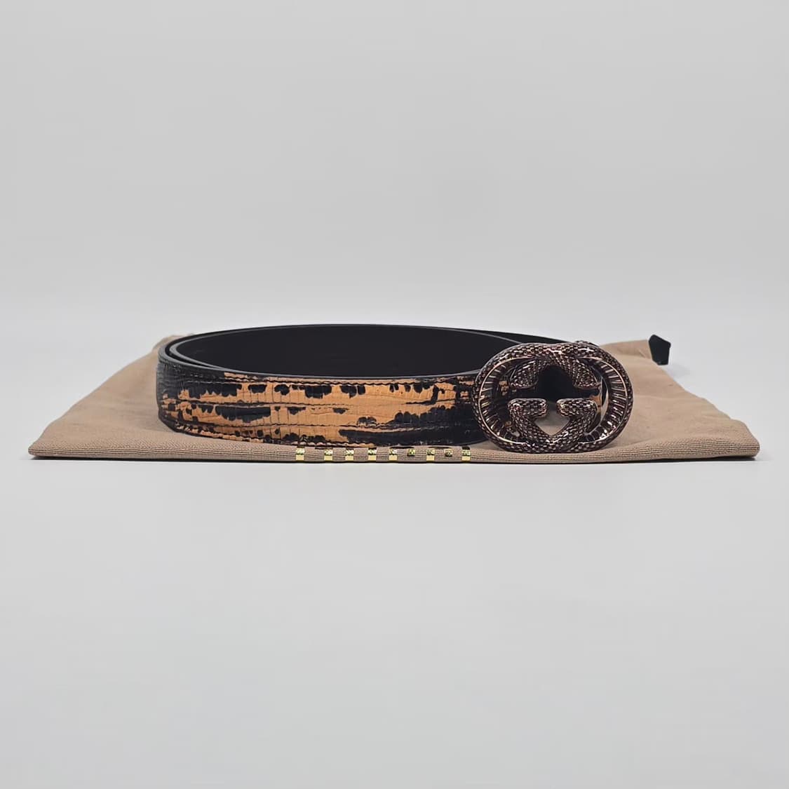 구찌 더블 G 리쟈드 프린트 벨트 ( 80 ) 상품이미지1