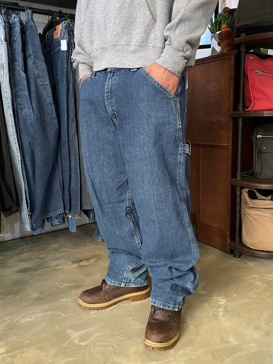 90~00s 빈티지 Lee Dungarees 카펜터 데님 36x32 상품이미지2