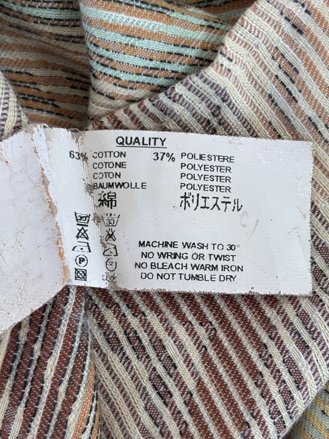 Vintage Missoni Half Shirt 상품이미지8