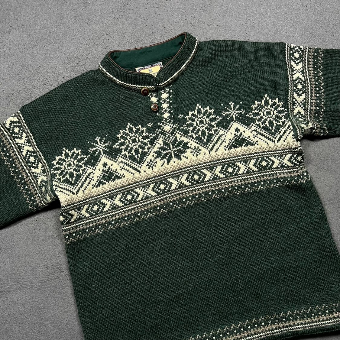 DALE OF NORWAY 데일 오브 노르웨이 노르딕 하프버튼 울 니트 상품이미지2