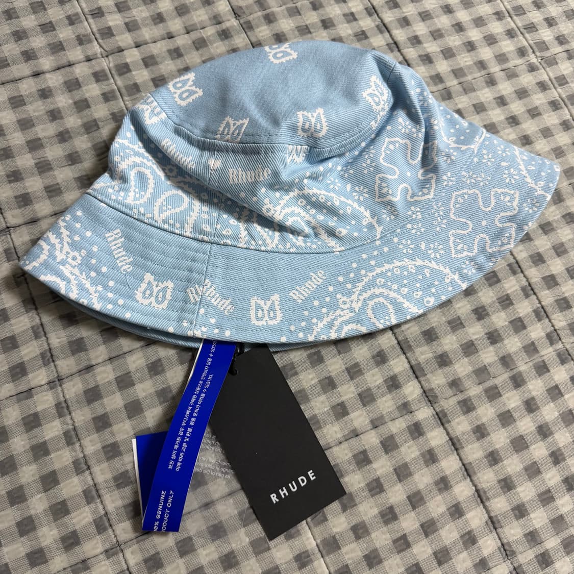 (OS) Rhude 루드 반다나 버킷햇 라이트블루  상품이미지1