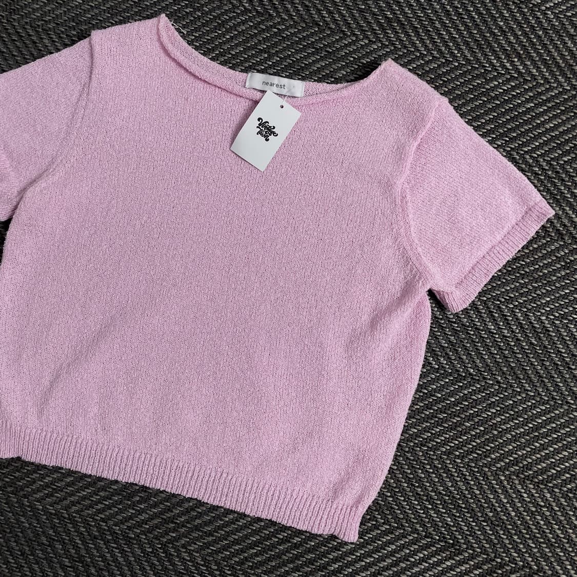 빈티지 우먼스 부클 크롭 니트o 3482 상품이미지2