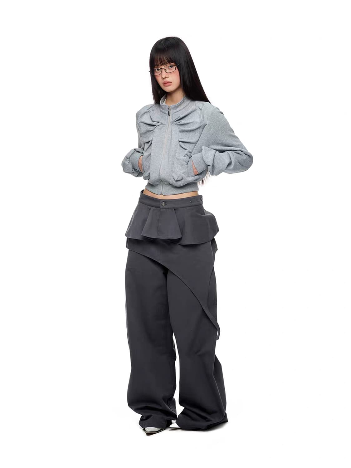 Jikoo 스커트 팬츠 투피스 set 상품이미지2