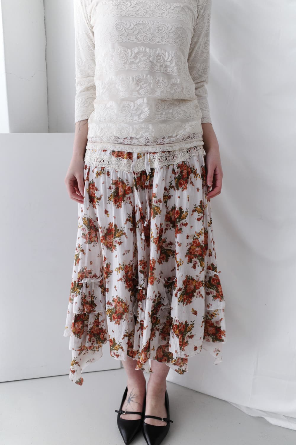 flower lace skirt 상품이미지6