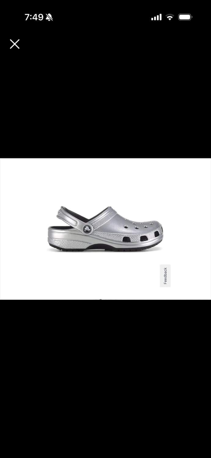 크록스 메탈릭 클로그 실버 상품이미지1