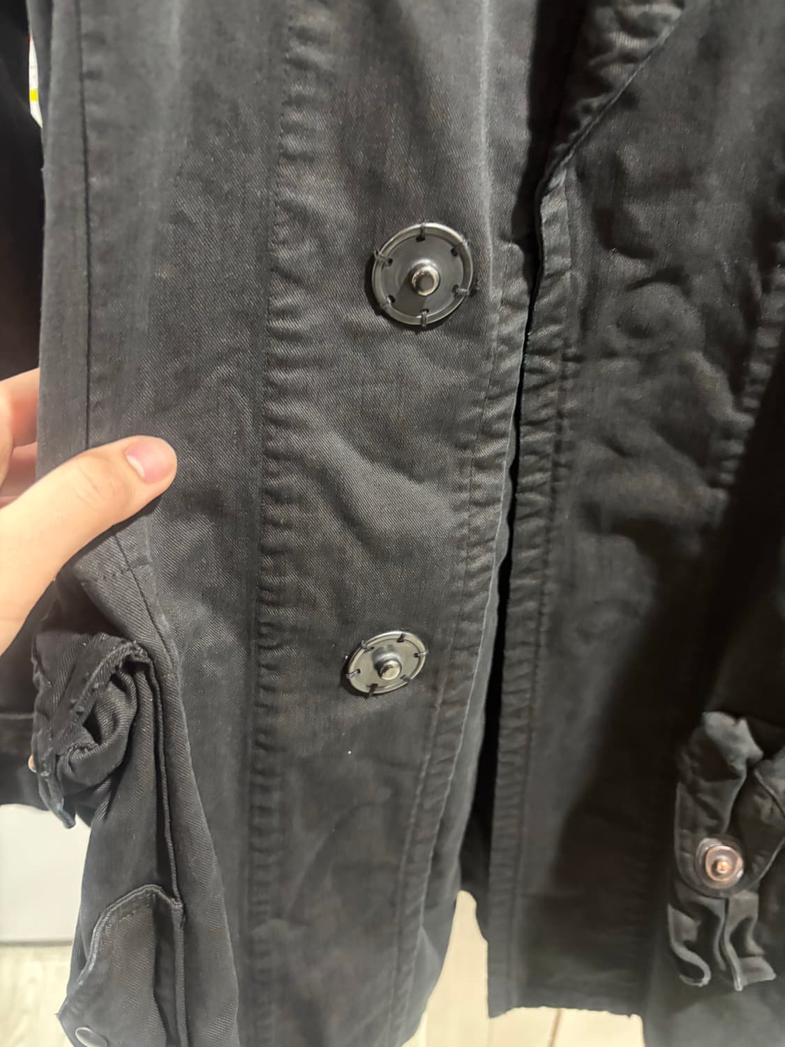 08fw 율리우스 가스마스크 왁스코트 상품이미지4