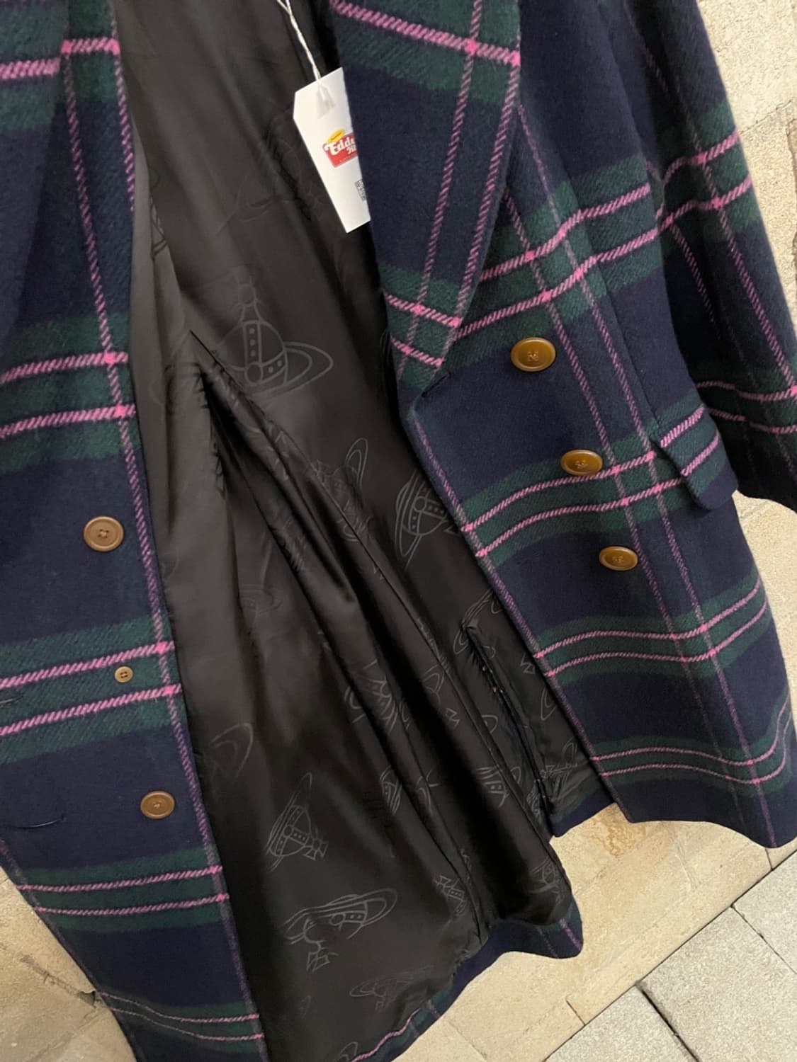 비비안 웨스트우드 체크 코트 상품이미지4