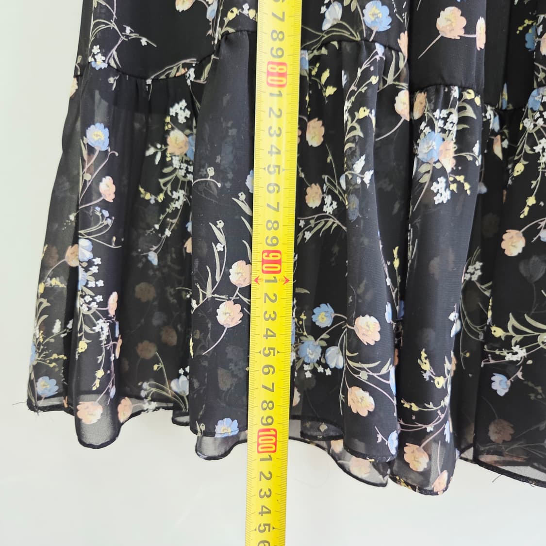 jj지고트 플라워 쉬폰 롱원피스 여성 프리사이즈 상품이미지10