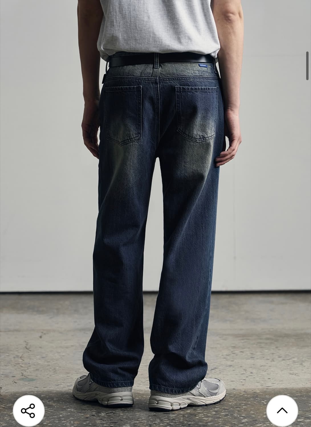 (XL) 아워데이즈 세미 와이드 데님 팬츠 VINTAGE BLUE 판매 상품이미지8