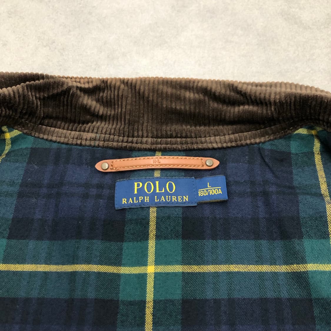 폴로 랄프로렌 가죽 레더 조끼 베스트 L 상품이미지3